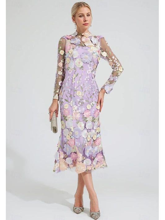 Floral of Dress A-Line Bride the Mother Embroidered