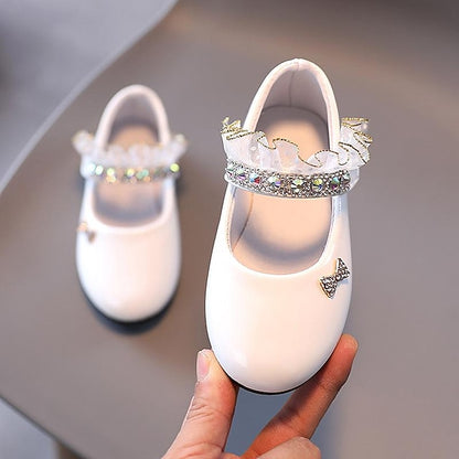 Mary Water Girls' Daily Jane PU Dress Lolita Flats Shoes