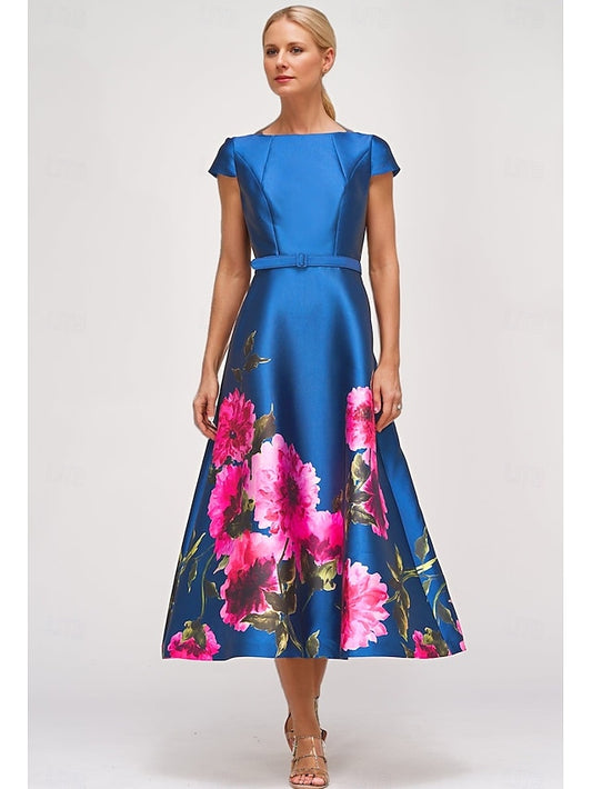 Cocktail Formal High Split Guest Dresses Wedding A-Line Dress