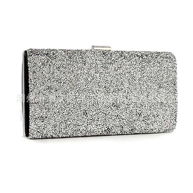 Women's Clutch Glitter Silver
