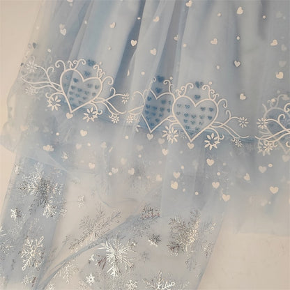 Cloak Dress Frozen Princess Cosplay Elsa Girl Flower