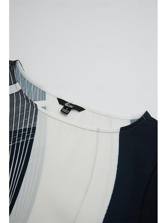 Women's Blouse Long Sleeve Asymmetrical Hem Chiffon Basic