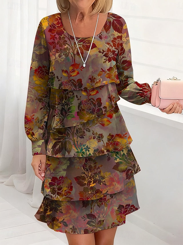 Women's Midi Dress A Line Dress Casual Daily Regular Fit