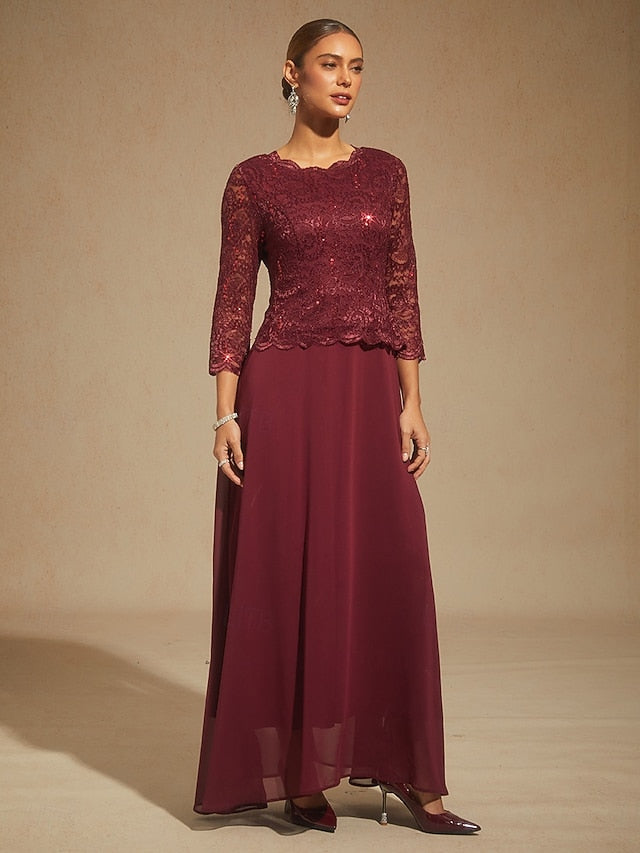 Women's Maxi Dress Chiffon Dress Elegant Wedding Guest