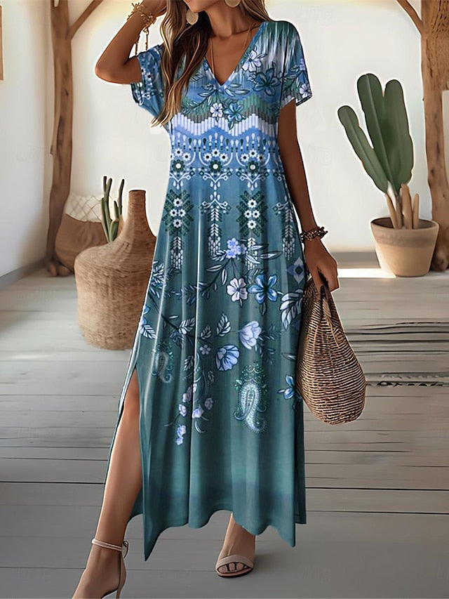 Women's Maxi Dress Vintage Dress Casual Dress Sundress