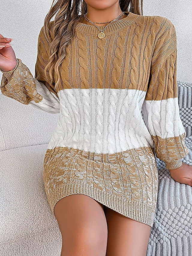 Women's Mini Dress Sweater Dress Fashion Modern Daily
