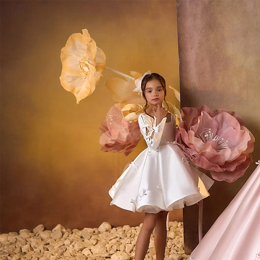 Girl Kids Dress Party Communion Flower First Girls'