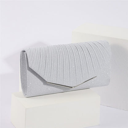 Metal Glitter with Clutch Gold Bag Elegant Evening Women's