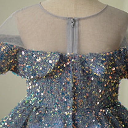 Girl Party Flower Dress Girls' Evening Gown