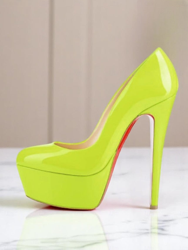 Women's Pointed-Toe Heels and Patent Black Platform with