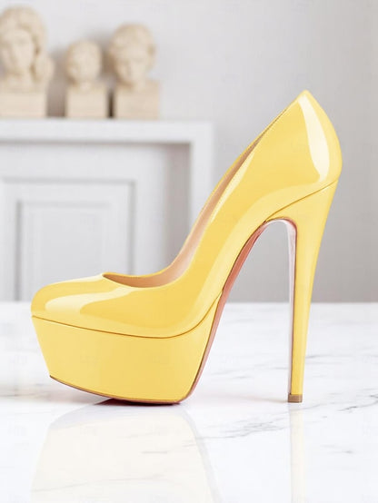 Women's Pointed-Toe Heels and Patent Black Platform with