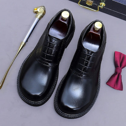 First Oxford Genuine Shoes- Men's Dress Layer Leather