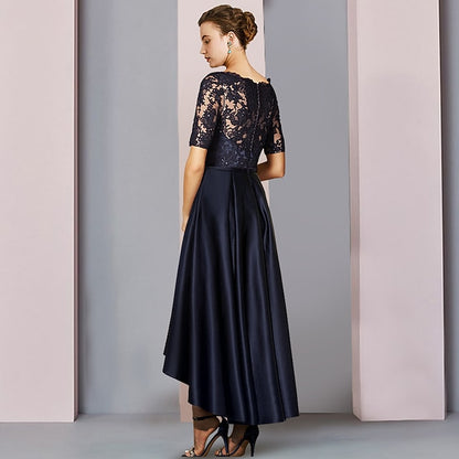 of A-Line Mother Wedding Dress High Guest the Bride Elegant Low