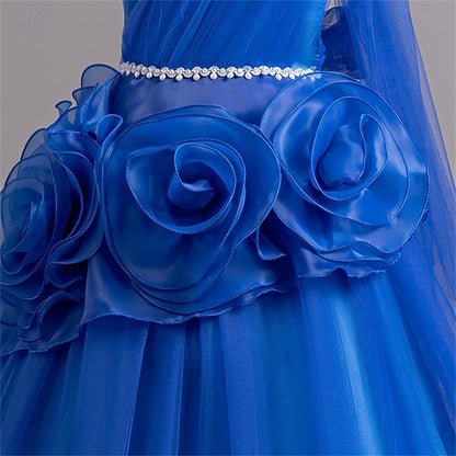 Dress Kids Cosplay Color Girls' Solid Party