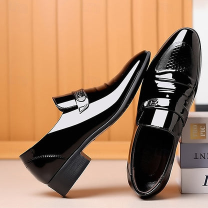 Men's Patent Shoes Slip-On Leather Classic