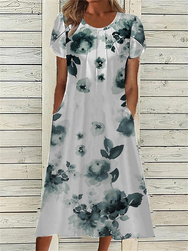 Women's Midi Dress Casual Dress A Line Dress Elegant