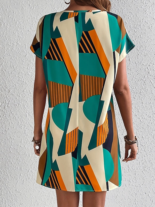 Women's Midi Dress Casual Dress T Shirt Dress Tee Dress