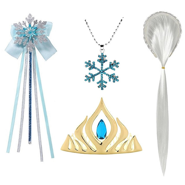 Frozen Dress Elsa Fairytale Girl Flower Princess Vacation