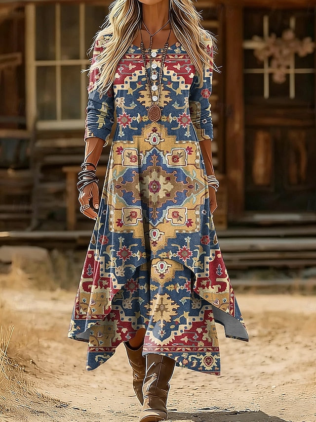 Women's Midi Dress Shift Dress Casual Daily Holiday Regular