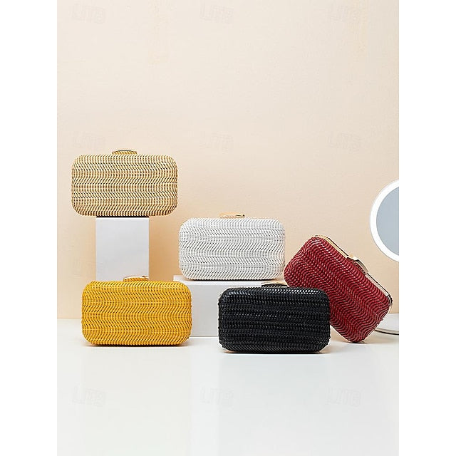 Clutch mit Armband aus Leder für Damen, Abendtasche, PU, ​​Party