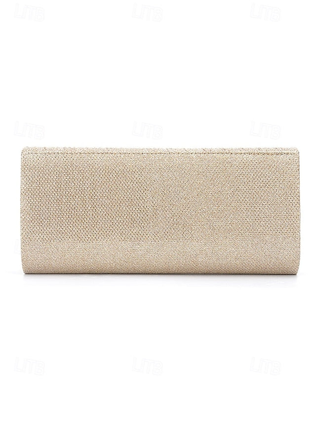 Evening Clutch Women's Handbag - Glitter Elegant Gold Party