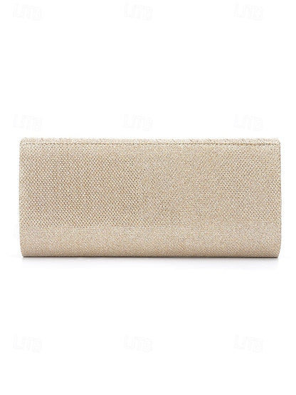 Evening Clutch Women's Handbag - Glitter Elegant Gold Party