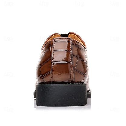 Shoes Slip-On – Crocodile Burgundy Men's Dress Pattern