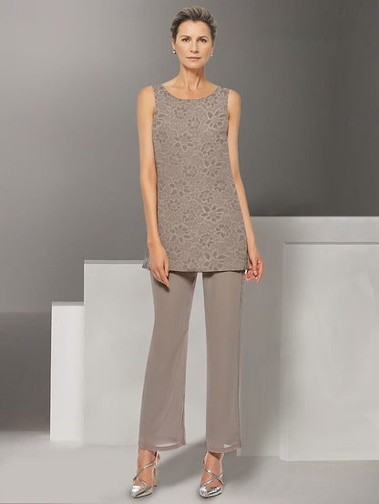 Pantsuit Piece Dress Elegant the 3 Mother of Wedding Bride Beach