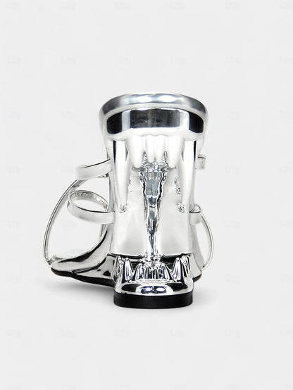 with Metallic Flat Unique Sandals Gold Design - Sculpted Heel