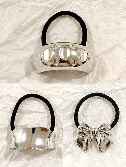 with Hair Tone Gold Scrunchies Band Elastic Women's -