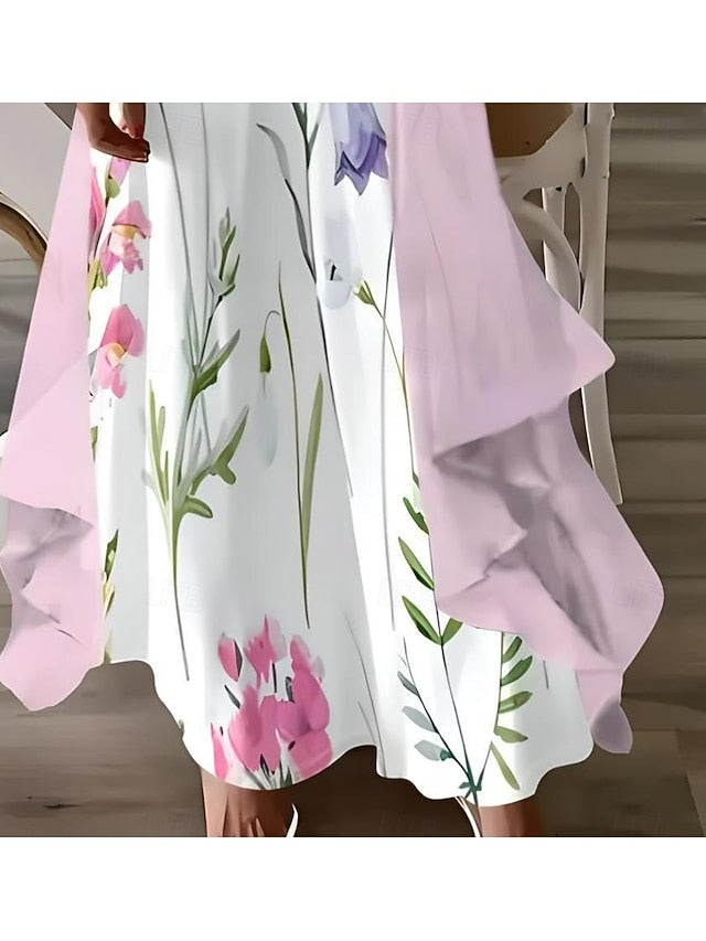 Women's Maxi Dress 2 Pieces Dress Set Sundress Summer Dress