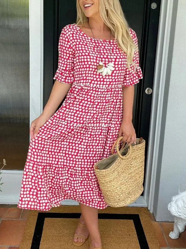 Women's Midi Dress Casual Dress Stylish Casual Vacation