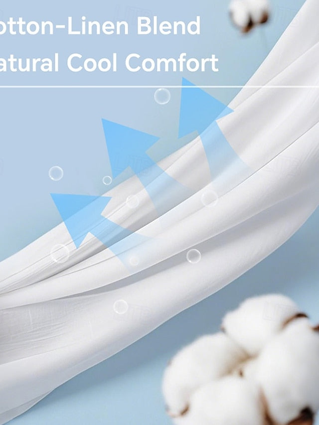 Women's Maxi Dress Faux Cotton Linen Casual Dress Stylish