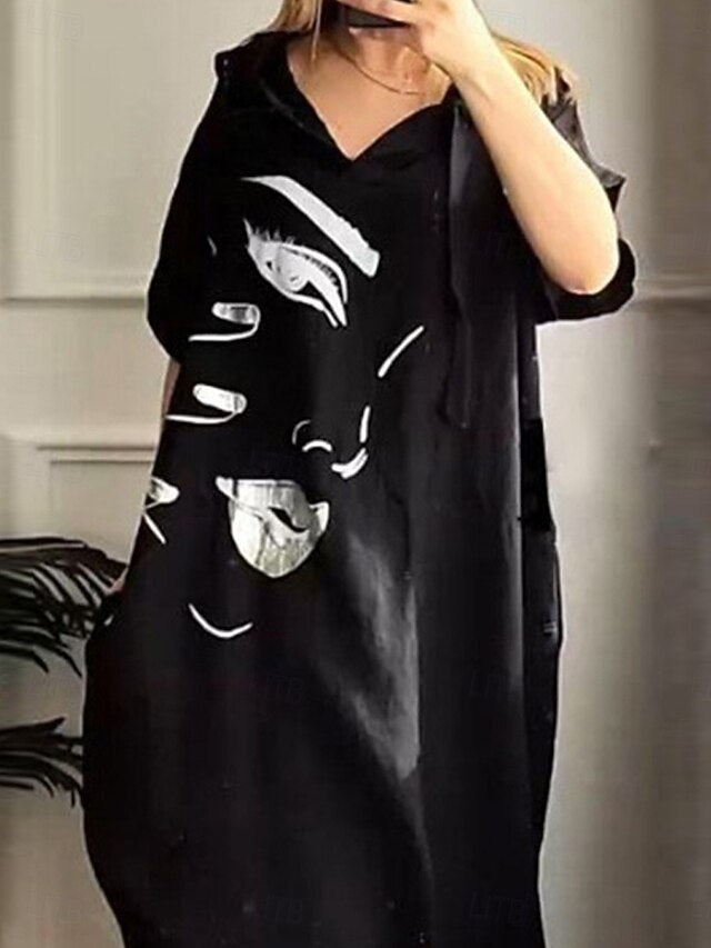 Women's Maxi Dress Faux Cotton Linen Casual Dress Stylish