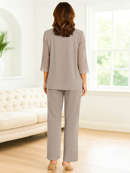 of Pantsuit the Bride Piece Mother 3 Elegant Simple Dress