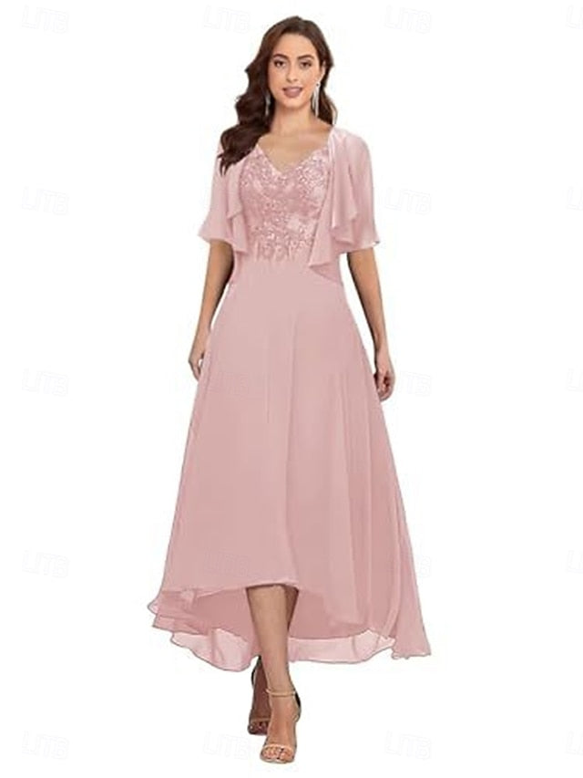 Bride Elegant Dress A-Line of V the Simple Mother Neck