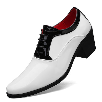 and White Red Patent – Shoes Oxford Faux Leather Men's