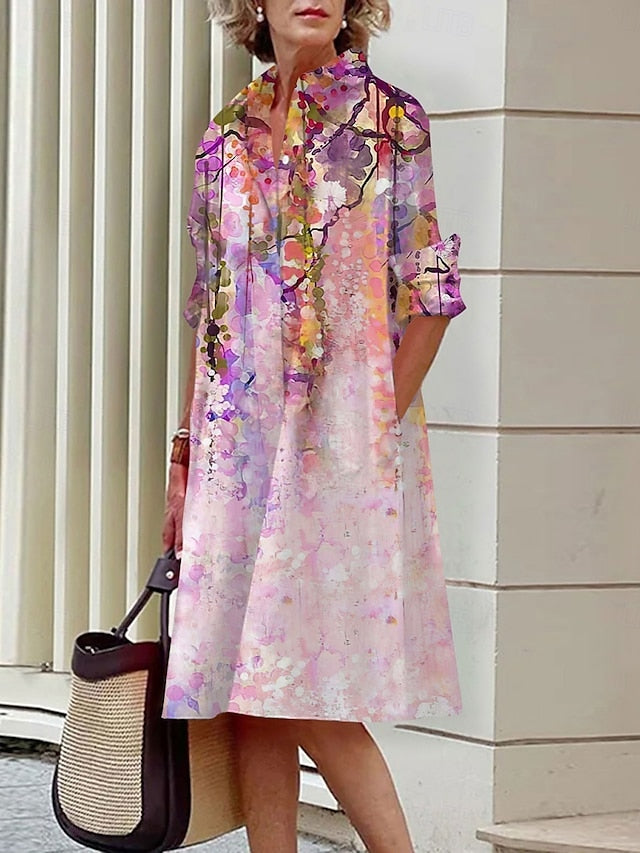 Women's Mini Dress Shirt Dress Casual Dress Summer Dress