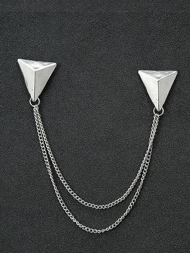 Christmas Reindeer Men's Collar Pins Elegant – Alloy