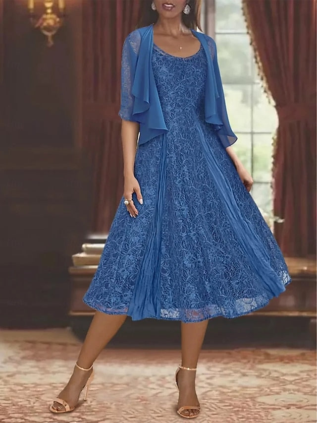 of Simple Bride Piece Two Elegant Mother the Dress Casual A-Line