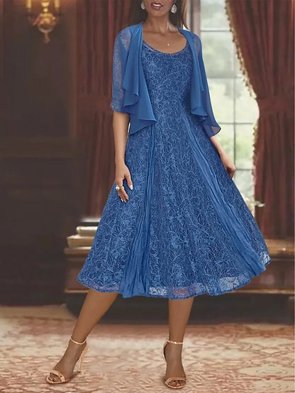 of Simple Bride Piece Two Elegant Mother the Dress Casual A-Line