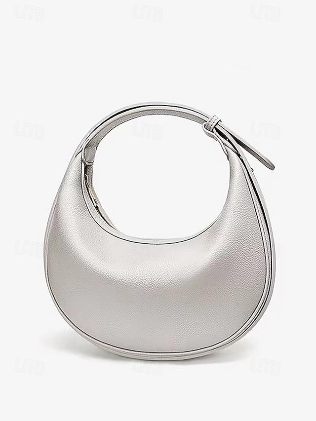 Crescent Elegant Shoulder - Bag Women's White Stylish