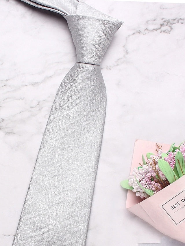 Men's – Polyester Herringbone Tie Stylish Christmas