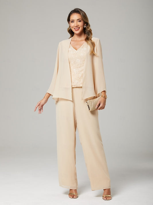 Formal Wedding Piece 3 Dress Pantsuit Mother the Bride of Guest