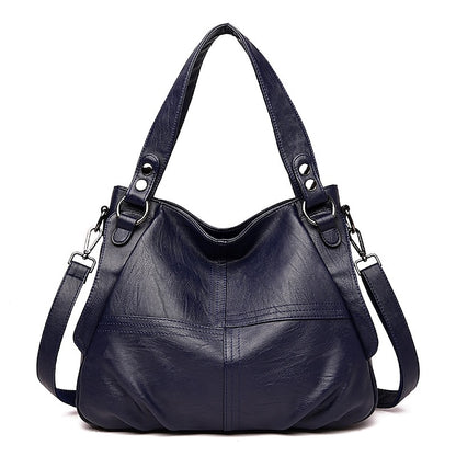Women's Faux Leather – Burgundy Bag Large Shoulder
