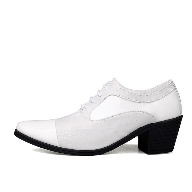 – Lace-Up Patent Leather Formal Shoes Men's Stylish