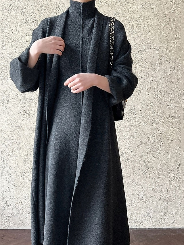 Women's Long Dress Maxi Dress Sweater Dress Knit Dress