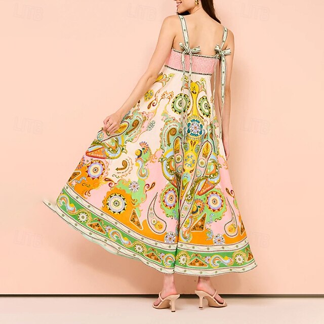 Women's Midi Dress Floral Dress Slip Dress Print Dress