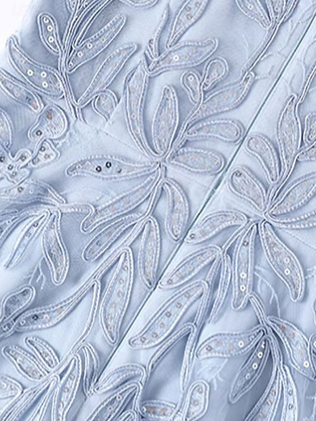 Knee Elegant of Dress Crew Neck Bride Mother A-Line the