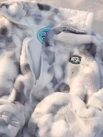 Women's Coat Warm Jacket Fleece Fur Faux Teddy